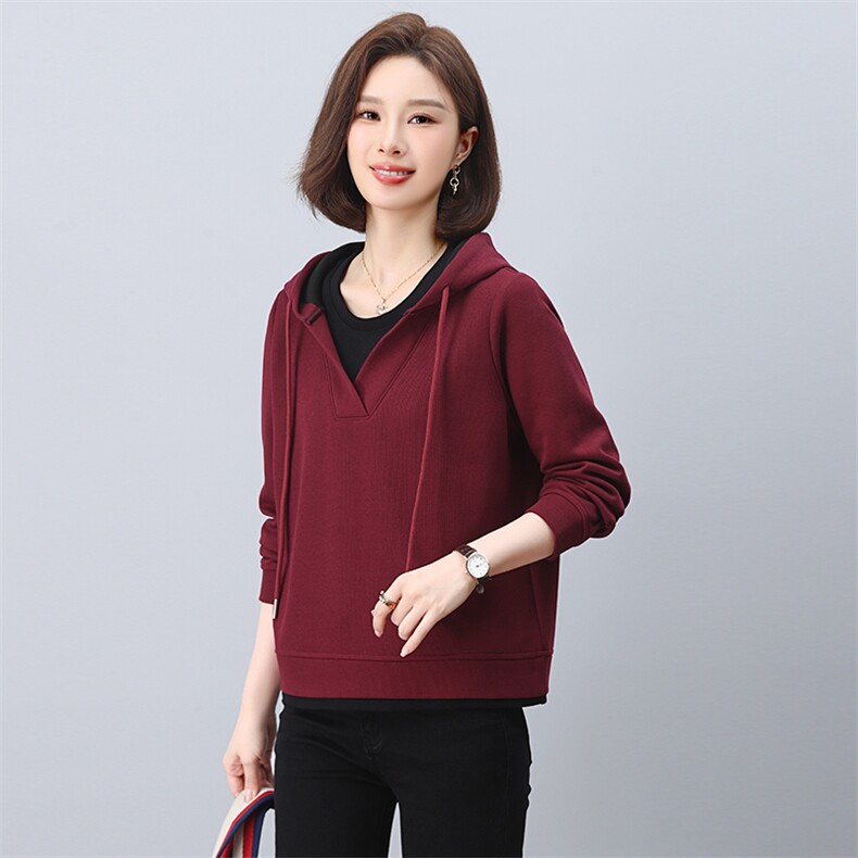 现货加绒冬季卫衣，女装卫衣/绒衫，韩派