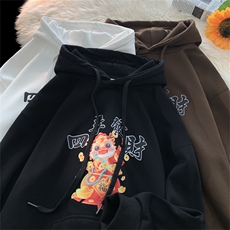 直播现货供应2025春款华棉连帽卫衣WY97-P38特价，男装卫衣，电商A158