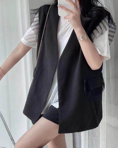 {现货}秋季新款韩版马甲，女装马夹，娇姿百合