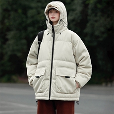 冬上新加棉简约棉服潮中性风连帽棉衣外套男女8333-P115控价158，男装棉衣，电商A441-1
