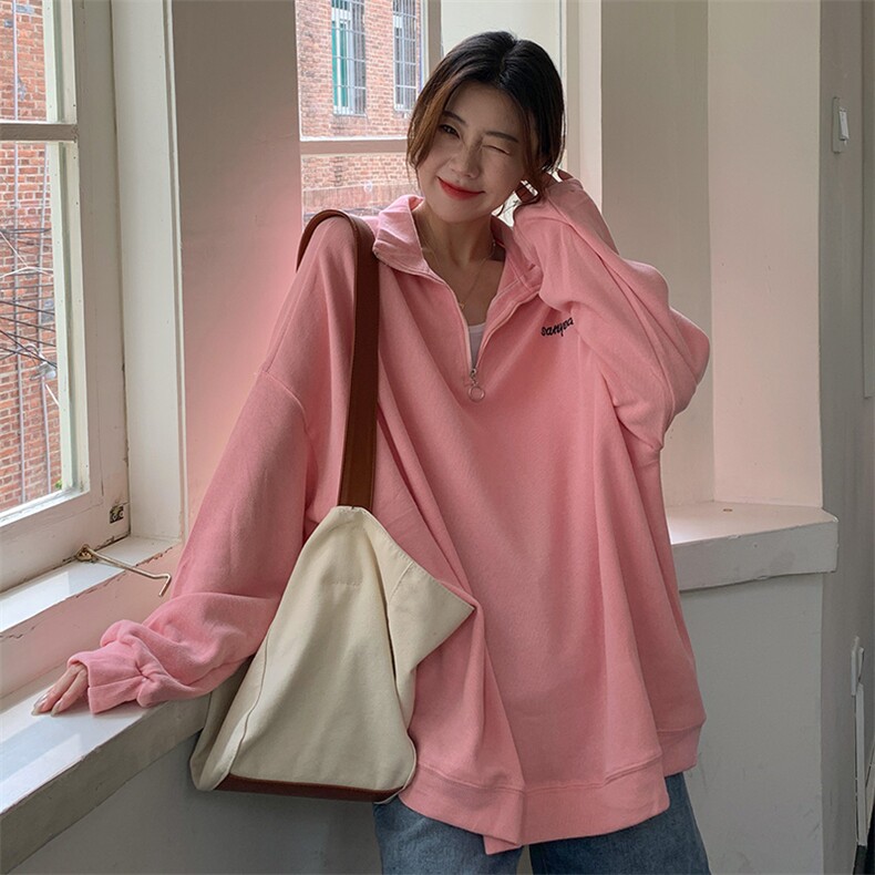 320克加绒大码宽松立领拉链卫衣女长袖oversize外套女E638-P50，女装短外套，星座911-2(原星座613-2）