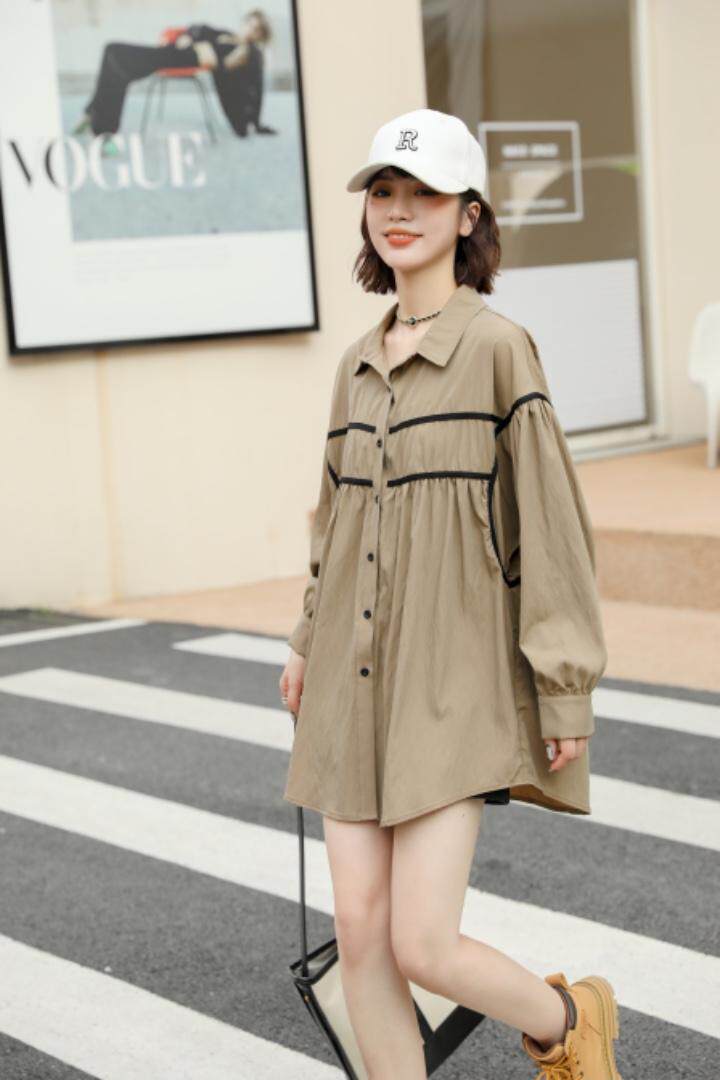 爱美欧，秋装现货韩版撞色衬衣，其它，爱美欧