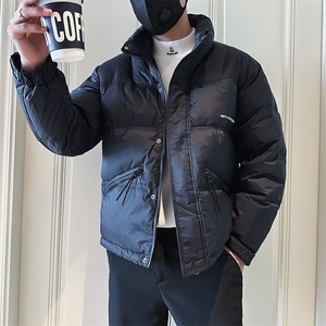 社会小伙立领ins棉衣外套潮流羽绒服男图片