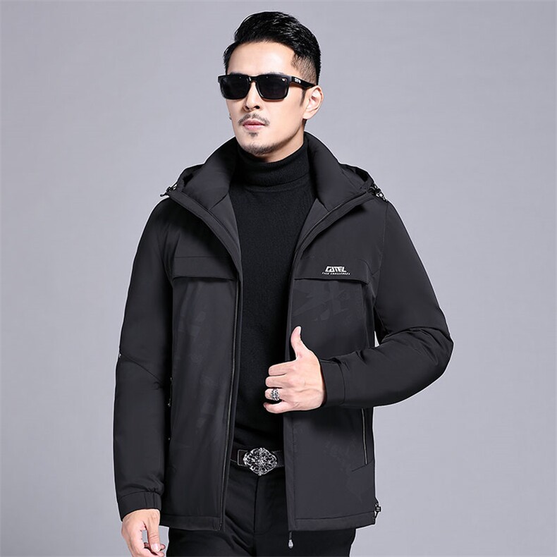 B2126钱塘2020-3精品90白鸭绒连帽继续男装羽绒服P235,男装羽绒服,钱塘207-3