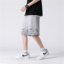 2025夏季短裤男潮流腰果花短裤男五分裤A210-K8515-P25控39，男装牛仔裤，星座210-3