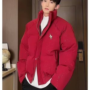 棉服短款女装2025新款连帽中长面包服防寒加厚冬季男女外套图片