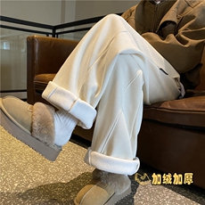 冬季新款保暖加绒百搭灯芯绒宽松休闲裤B315-K903JR-特P40控78，男装休闲裤，电商B315