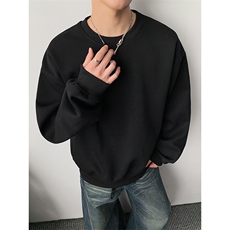 圆领加绒奥粒绒拼接500克结构板卫衣撞色短宽外套潮RH5301JR-P46，女装短外套，星座610B-1