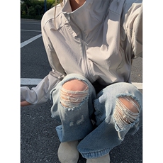 春夏款高品质冰感速干防晒服休闲户外运动外套透气弹力机能风夹克，男装防晒衣，电商A486-1