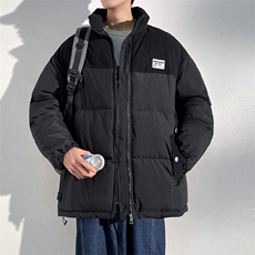 灯芯绒加厚棉衣男冬季立领男士棉服潮流棉袄字母A266-WMY8623-P75，男装棉衣，电商A266