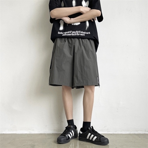 休闲短裤男韩版潮流高街帅气拼色2024夏季新款ins五分裤K5139-P36图片