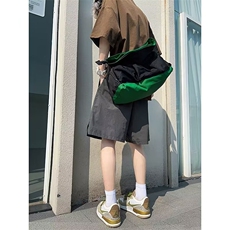 灰色松紧腰速干短裤五分裤男生夏季2025新款宽松休闲百搭工装简约，男装牛仔裤，星座1210-1