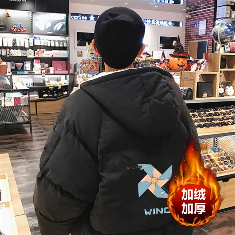 MY16112-P100加厚加绒连帽棉衣男大码棉服男面包服男,男装棉衣,电商A040A