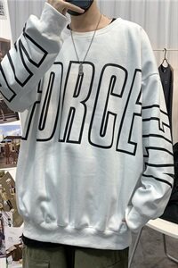 秋季新款卫衣男韩版宽松圆领落肩潮流潮上衣 202-7-GW05图片