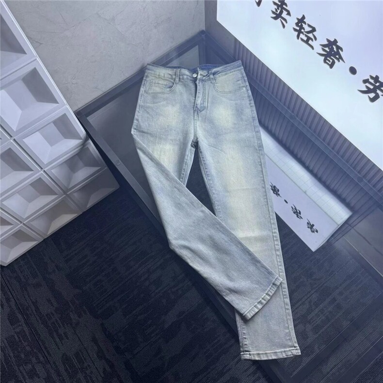 1506-1/KK521/P50个性字母牛仔裤嘻哈ins潮高街潮流痞帅长裤男,男装牛仔裤,星座1506-1