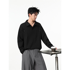 加绒加厚polo衫卫衣美式cleanft套头衫504-T504-特P28（加绒P33），男装卫衣，星座504