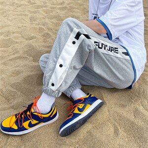 夏季针织九分裤潮流宽松垂感大码排扣裤DS-C407-K21612-P40图片