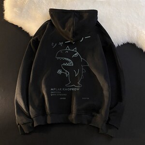 WY2092-P35加绒款-P40纯棉连帽卫衣男大码运动帽衫宽松薄外套男，男装卫衣，电商A040