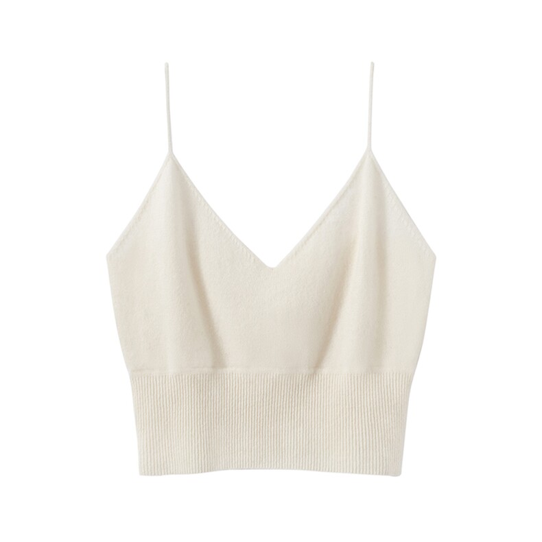 秋冬新款纯色针织吊带时尚舒适，内衣，亿嘉羊绒