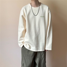 现货重磅加厚中性长袖T恤卫衣男立秋潮牌上衣A351-AT2513-P50，男装T恤，电商A351