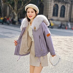 冬季狐狸毛派克服图片