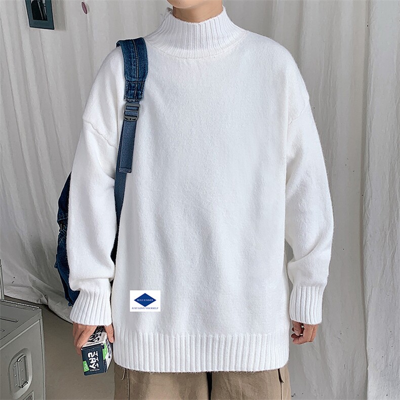 M18061-P45加绒款-P65半高领毛衣男士大码针织衫男毛线衣男,男装针织衫/毛衣,电商A040