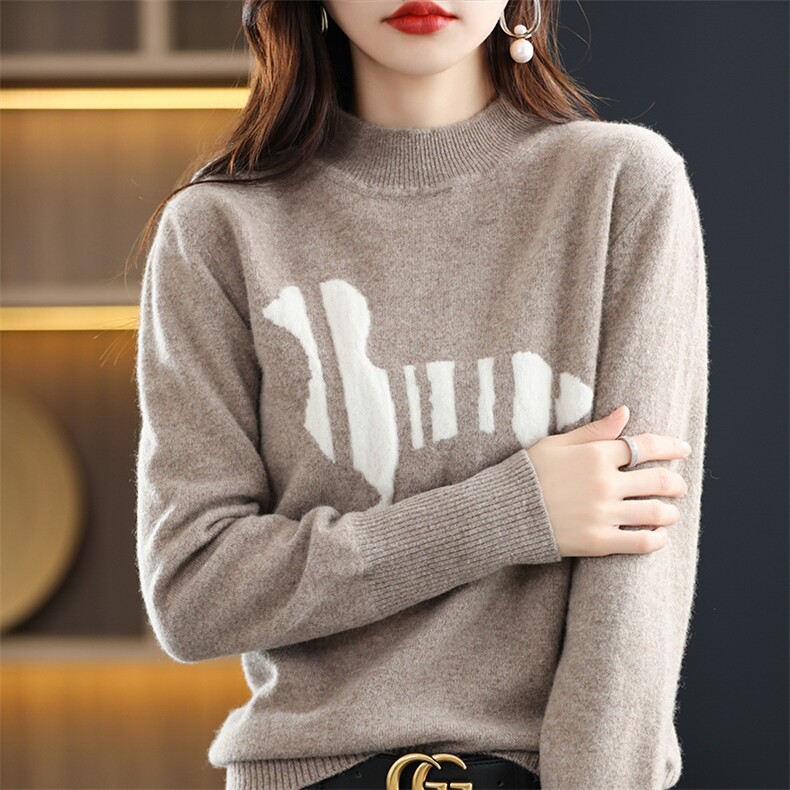 2025新款无袖羊毛背心宽松针织马甲女春秋毛衣刺绣上衣坎肩，女装羊毛衫，暖钟情羊绒