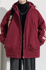 冬上新加棉休闲棉服潮青少年连帽棉衣外套男女8321-P110控价158，男装棉衣，电商A441-1