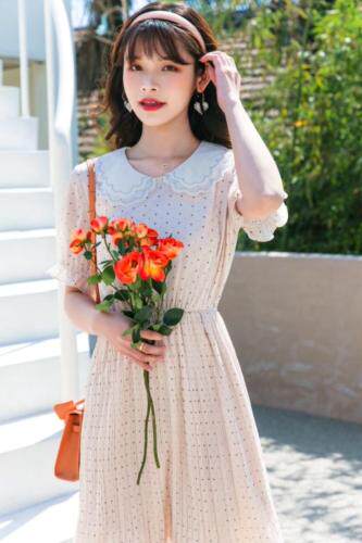 网纱仙女气质连衣裙，女装连衣裙，如问