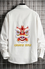 CS15185-P38加绒款-P48长袖衬衫男士大码宽松衬衣男寸衫网格，男装衬衫，电商A040A