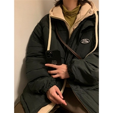 冬装拼接棉衣假两件外套加厚棉服港风棉袄厚1016-1W55P108K145，男装棉衣，星座1016-1（原电商B408-1）