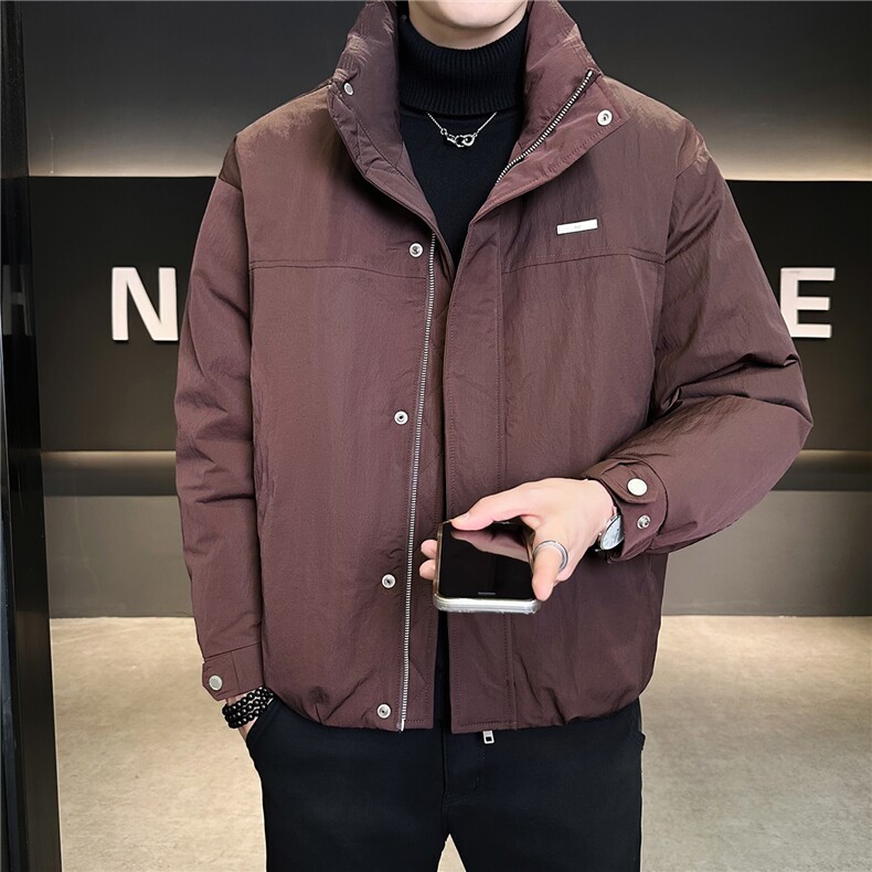 标50绒轻薄羽绒服男冬季2025新款加厚立领外套A313-58070-P185,男装羽绒服,电商A313