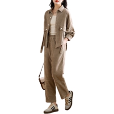 2025年新款秋季女装女士精品套装工作制服休闲，女装套装/套裙，1D073