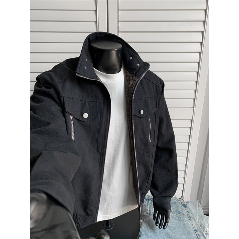 JK709-尺码M-3XL-P70-座山蟒工装外套秋季美式做旧宽松夹克,男装夹克,星座1811B