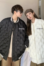 1港风情侣定制面料大码M-5XL保暖棒球领羽绒服外套8709P168控229，男装羽绒服，星座226-2