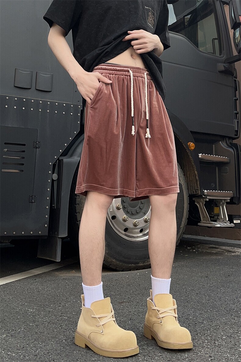 A178男女同款冰丝速干短裤休闲夏季外穿宽松休闲裤DK161-P28,男装休闲裤,电商A178