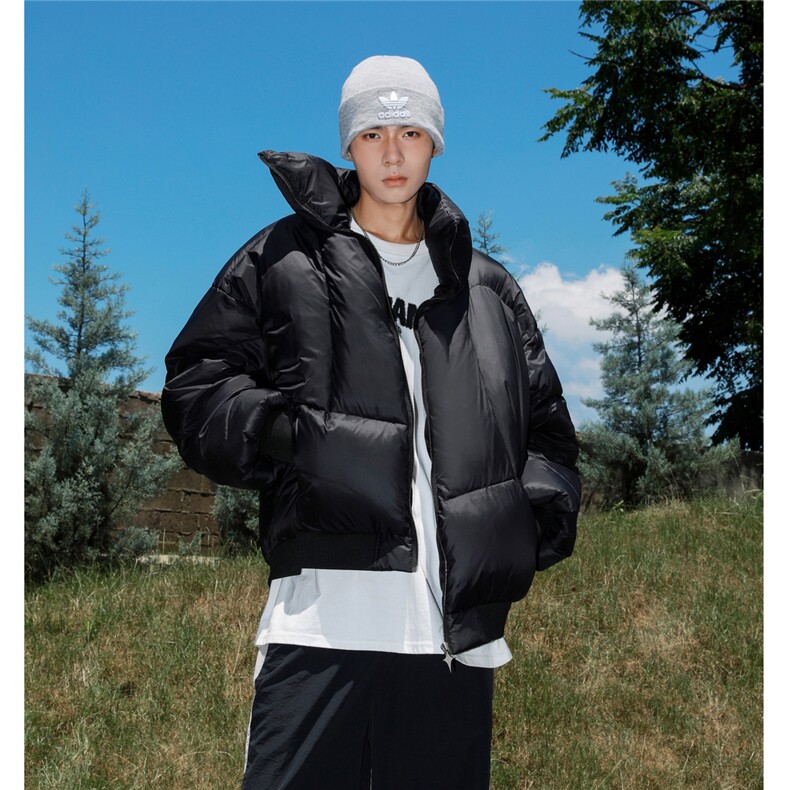 1港风小众设计盔甲白鸭绒大码M-5XL潮流夹克式羽绒服YR77928P198，男装夹克，星座226-2