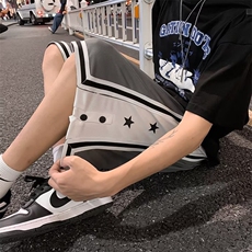 23男夏季港风休闲裤新款青春流行直筒潮时尚潮牌直筒款K32-P26，男装休闲裤，星座1109-3