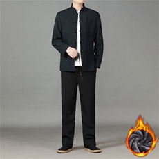 常货中老年加绒棉衣唐装套装男士复古盘扣风棉服套装中式唐装，男装棉衣，钱塘723