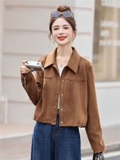 2025秋季新款时尚休闲百搭显瘦短款外套女，女装短外套，丽影随形