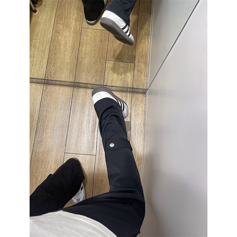 美式高街hiphop冰丝微喇弯刀休闲西裤裤货号K2427P55,男装西裤,电商A063
