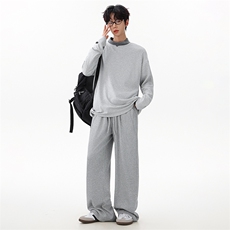 秋季新款半高领打底衫卫裤套装时尚XZ302B-1-TC3219+CK2376-P60，男装休闲裤，星座302B-1