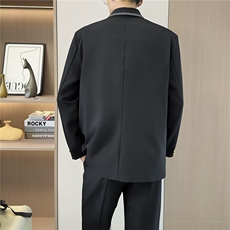 日系西装学院风校园DK西服外套制服班服校供感休闲百搭套装男春秋，男装西服套装，星座601-1