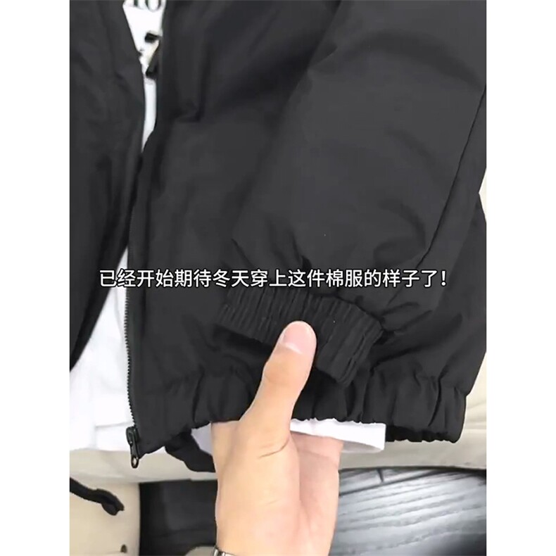 现货冬季美式休闲加厚雪山外套夹克立领纯色三防户外工装棉服,男装夹克,电商A486-1