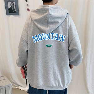 KS21231-P38 加绒-P43 连帽开衫卫衣男运动外套大码班服图片