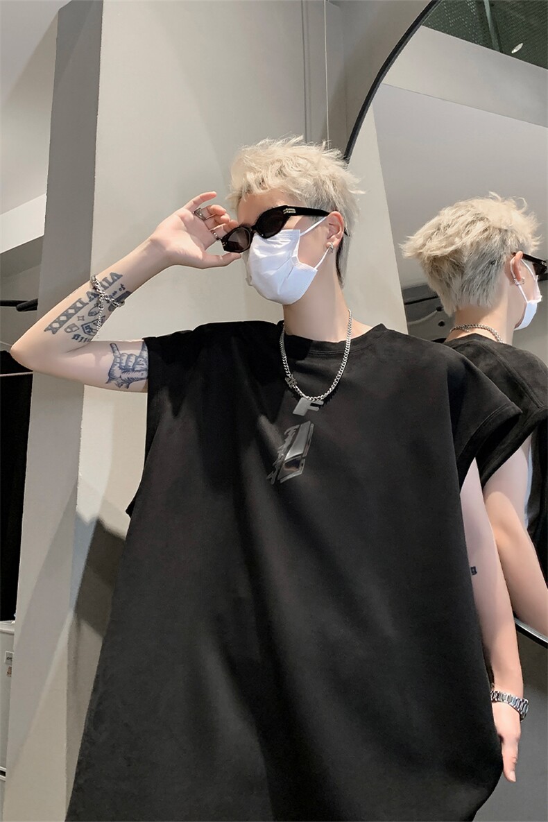 麂皮绒背心/马甲/坎肩2025夏季男装无袖T恤XZ514-2-2024122-P28,男装T恤,星座514-2(原B239)