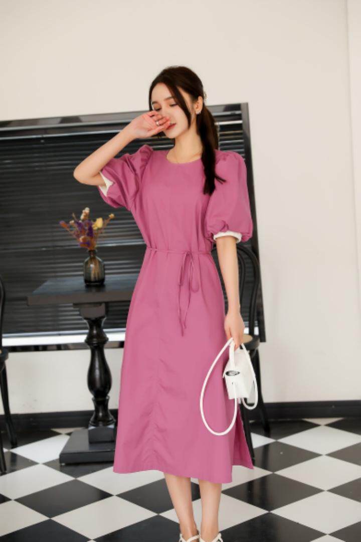 夏季仙女短袖连衣裙，女装连衣裙，江南E秀