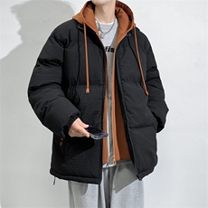 假两件棉服男士2024年新款青少年加厚棉衣服冬装外套M0778-P120，男装棉衣，星座308B-2