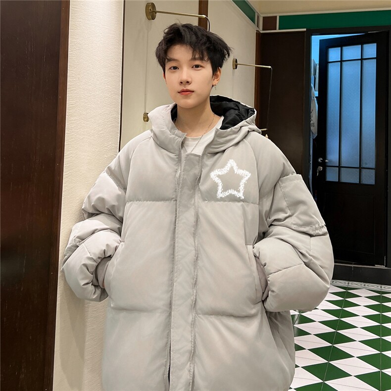 棉袄厚外套港风日系棉衣纯色棉服大码面包服1016-1M02P90K118,男装棉衣,星座1016-1（原电商B408-1）