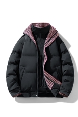 冬季新品得物美式潮流高品质格子加绒加厚棉衣外套棉服MY5566-P88，男装棉衣，星座610B-1
